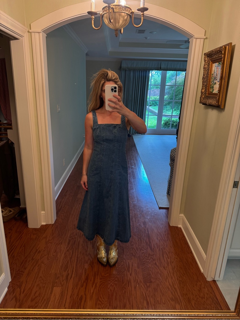 Superdry Washed Blue Denim Dress